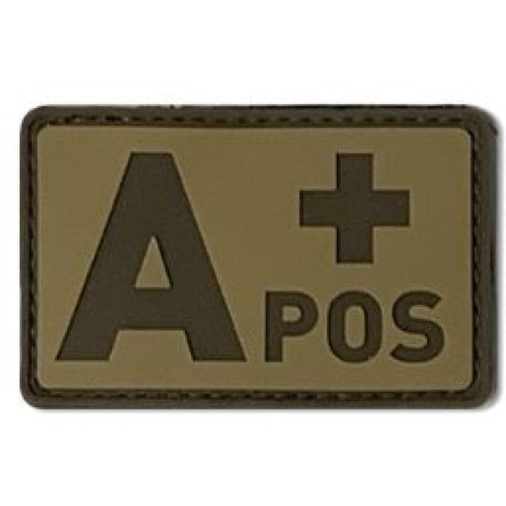 Nordiske PVC PATCH BLOOD TYPE A POSITIVE (MIN ORDER QTY: 10)