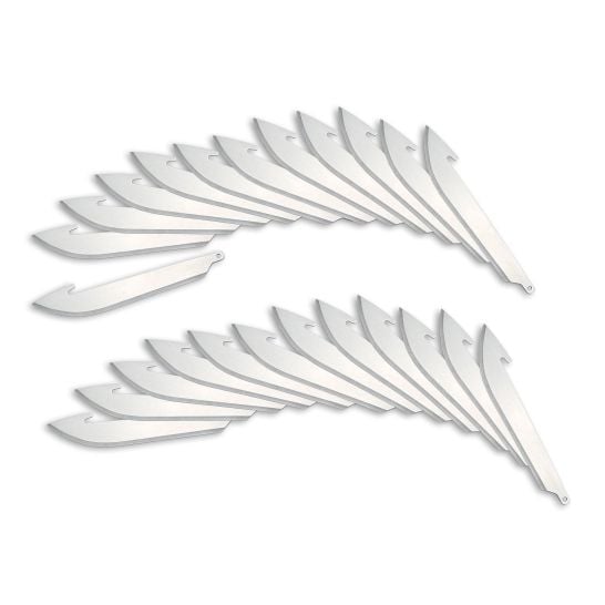 OUTDOOR EDGE 3,5" DROP POINT BLADES SILVER 24PK (350)
