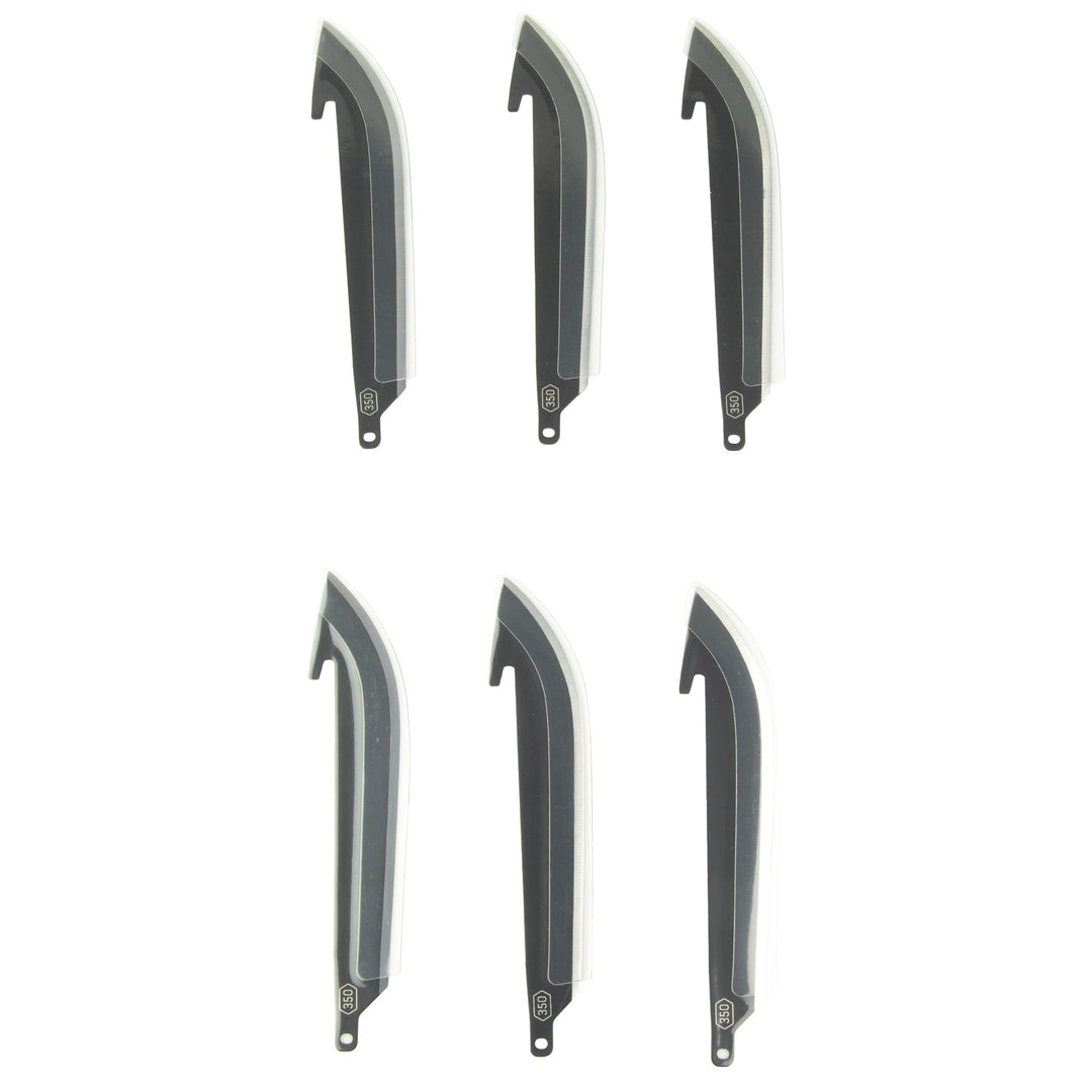 OUTDOOR EDGE 2,5" DROP POINT BLADES BLACK 6PK (250)