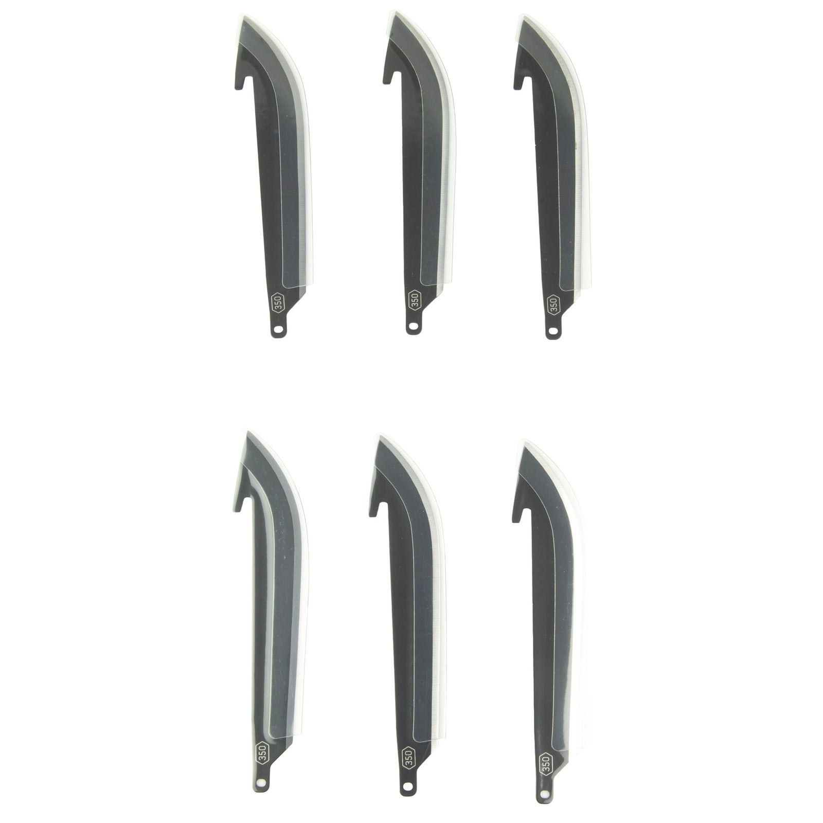 OUTDOOR EDGE 2,5" DROP POINT BLADES BLACK 6PK (250)