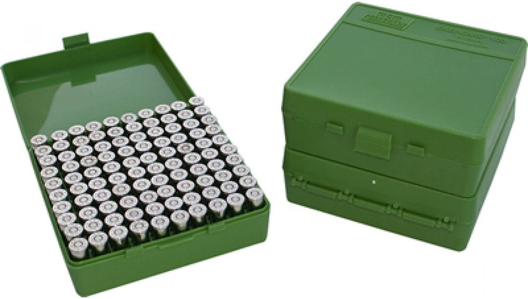 Mtm Case-Gard MTM PISTOL BOX 9MM 380 GREEN (100)