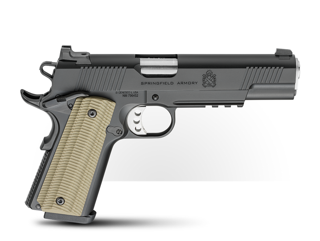 Springfield Armory PISTOL 9MM PARA  SPRINGFIELD 1911 OPERATOR BLACK/ TAN