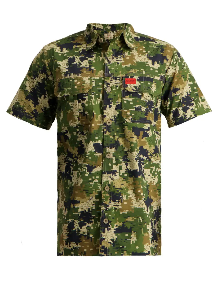 Adventure S/S Shirt - 3D/Pixelate/Khaki/Olive