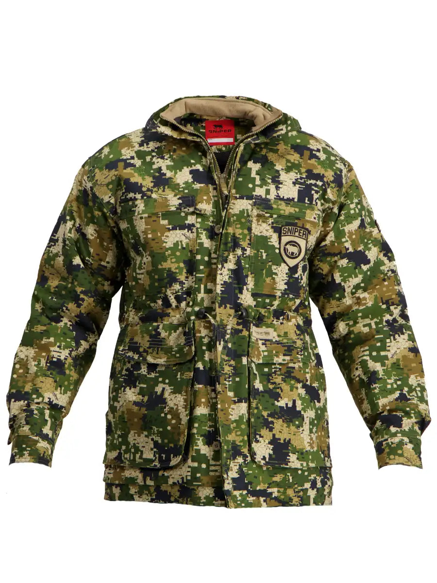 Padded Parka Jacket with Flex - 3D/Pixelate/Khaki/Military Olive