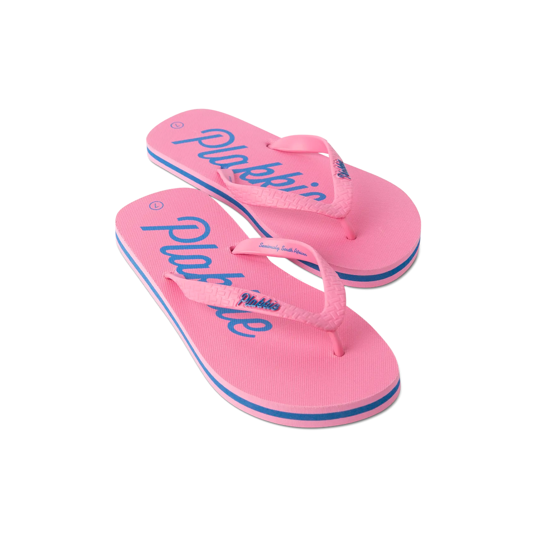 Veldskoen Plakkie Mabibi Pink and Blue