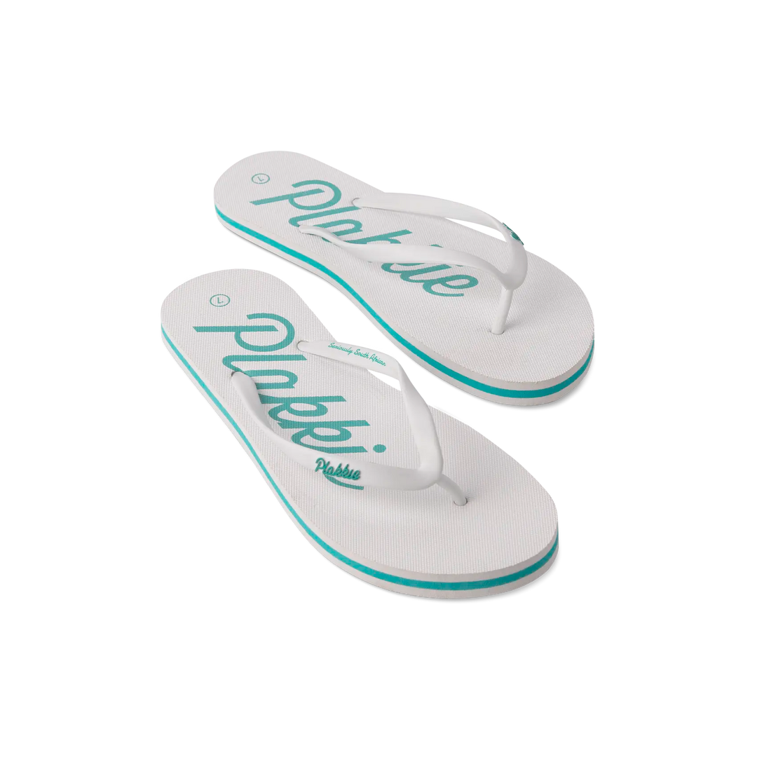 Veldskoen Plakkie Port Saint Johns White and Mint