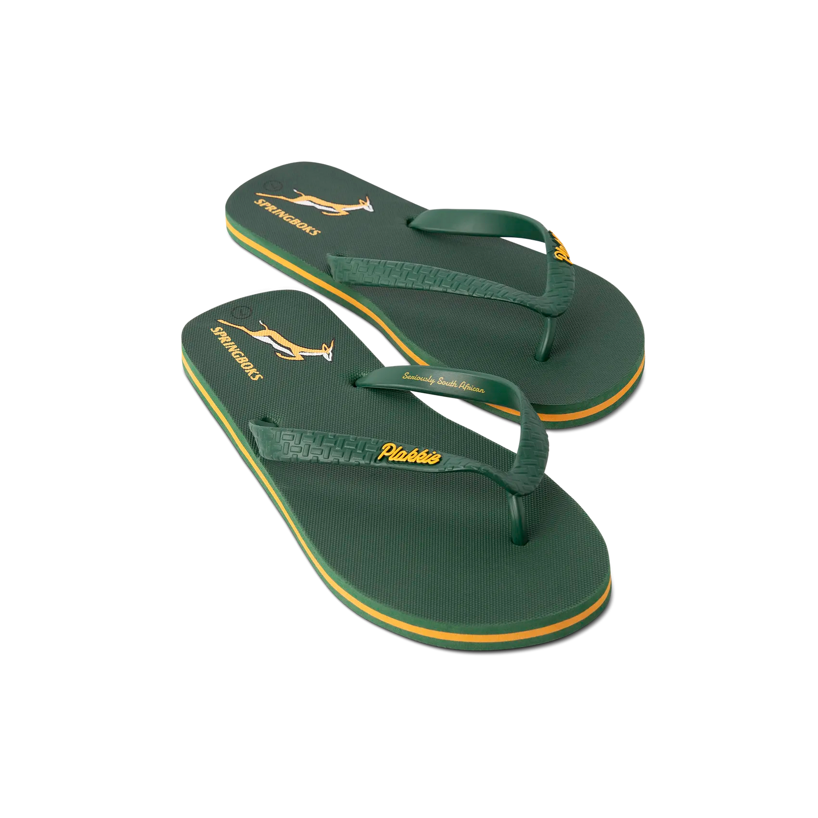 Veldskoen Plakkie Springbok Green and Gold