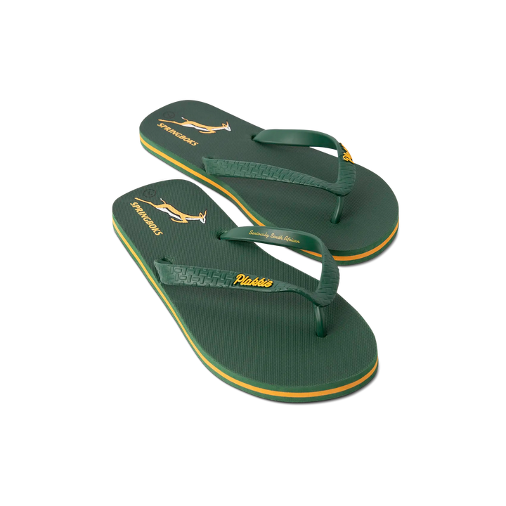 Veldskoen Plakkie Springbok Green and Gold