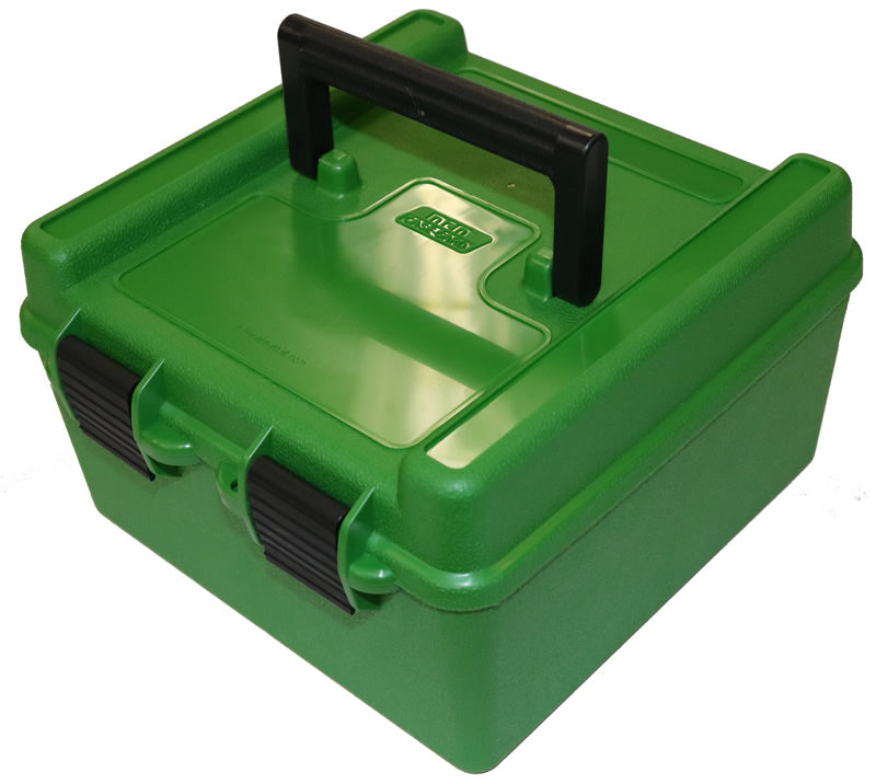 MTM Ammo Box 100 Round Flip Top Green