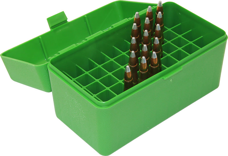 Mtm Case-Gard MTM AMMO CASE STD MAGNUM GREEN (50)
