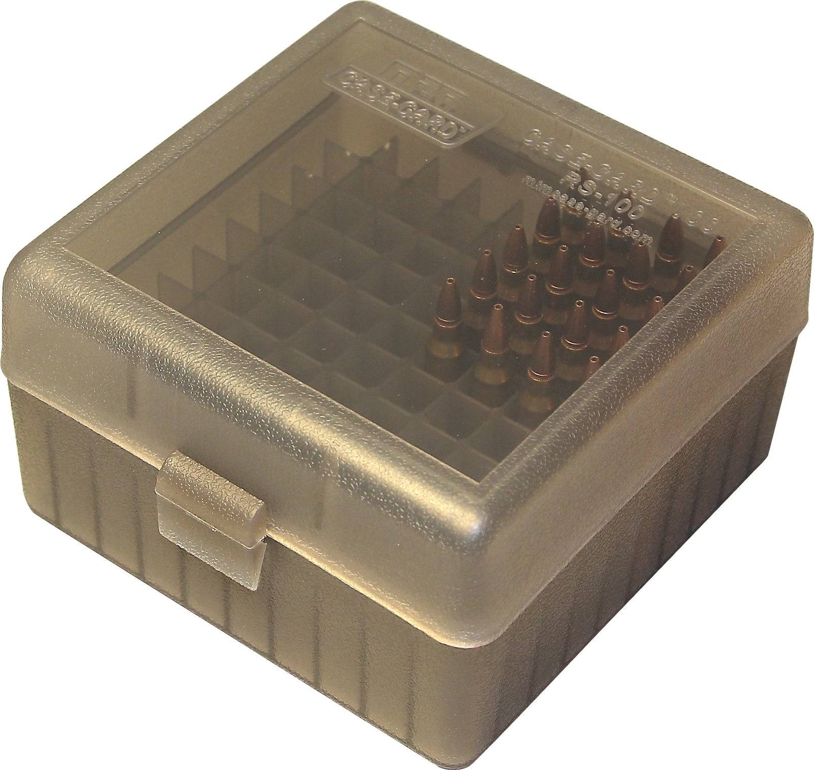 MTM Ammo Box 100 Round Rifle Flip-Top Green