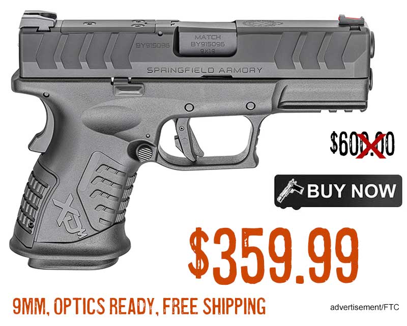 Springfield Armory PISTOL 9MM PARA SPRINGFIELD XD-M ELITE WITH 3 22RD MAGS