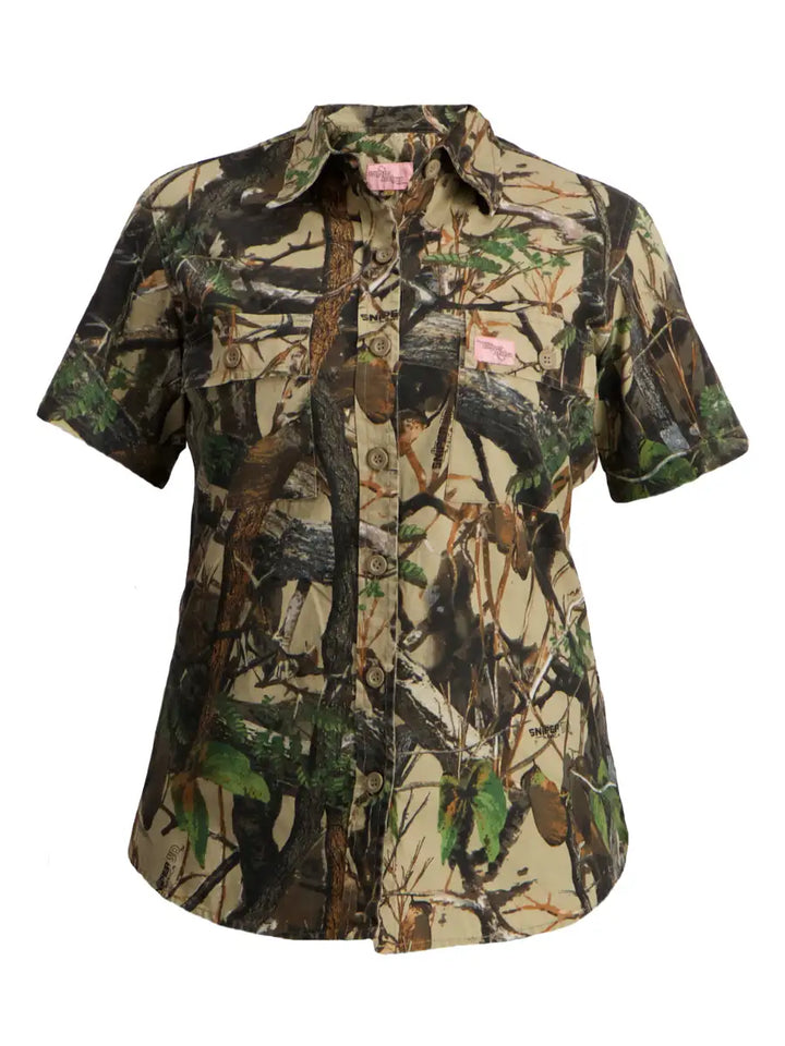 Ladies S/S Adventure Shirt - 3D/ Khaki/ Olive