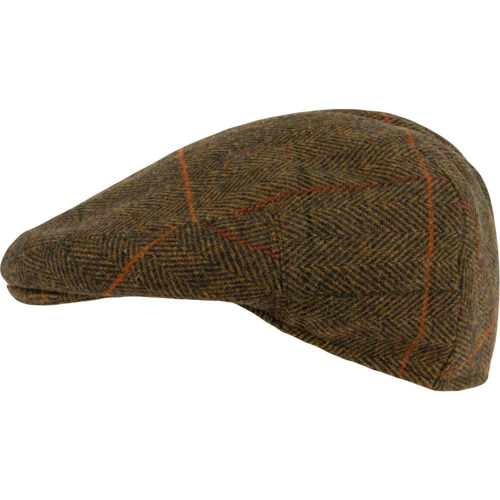 Jack Pyke Clothing JP WOOL BLEND FLAT CAP TWEED 58 BROWN