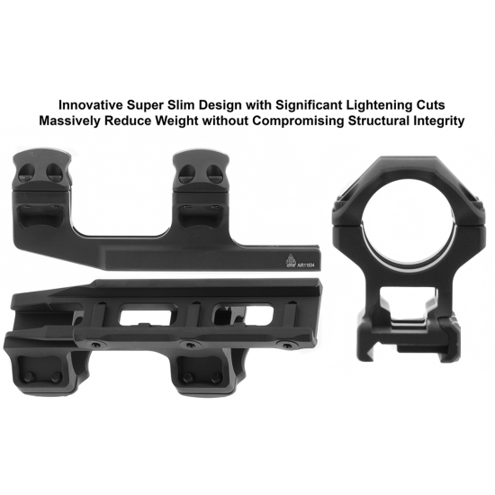Utg ACCU-SYNC 1'' MEDIUM PROFILE 34MM OFFSET PICATINNY RINGS BLACK