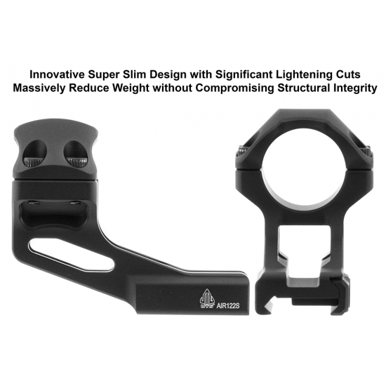 Utg ACCU-SYNC 1" MEDIUM PROFILE 37mm OFFSET PICATINNY RINGS BLACK