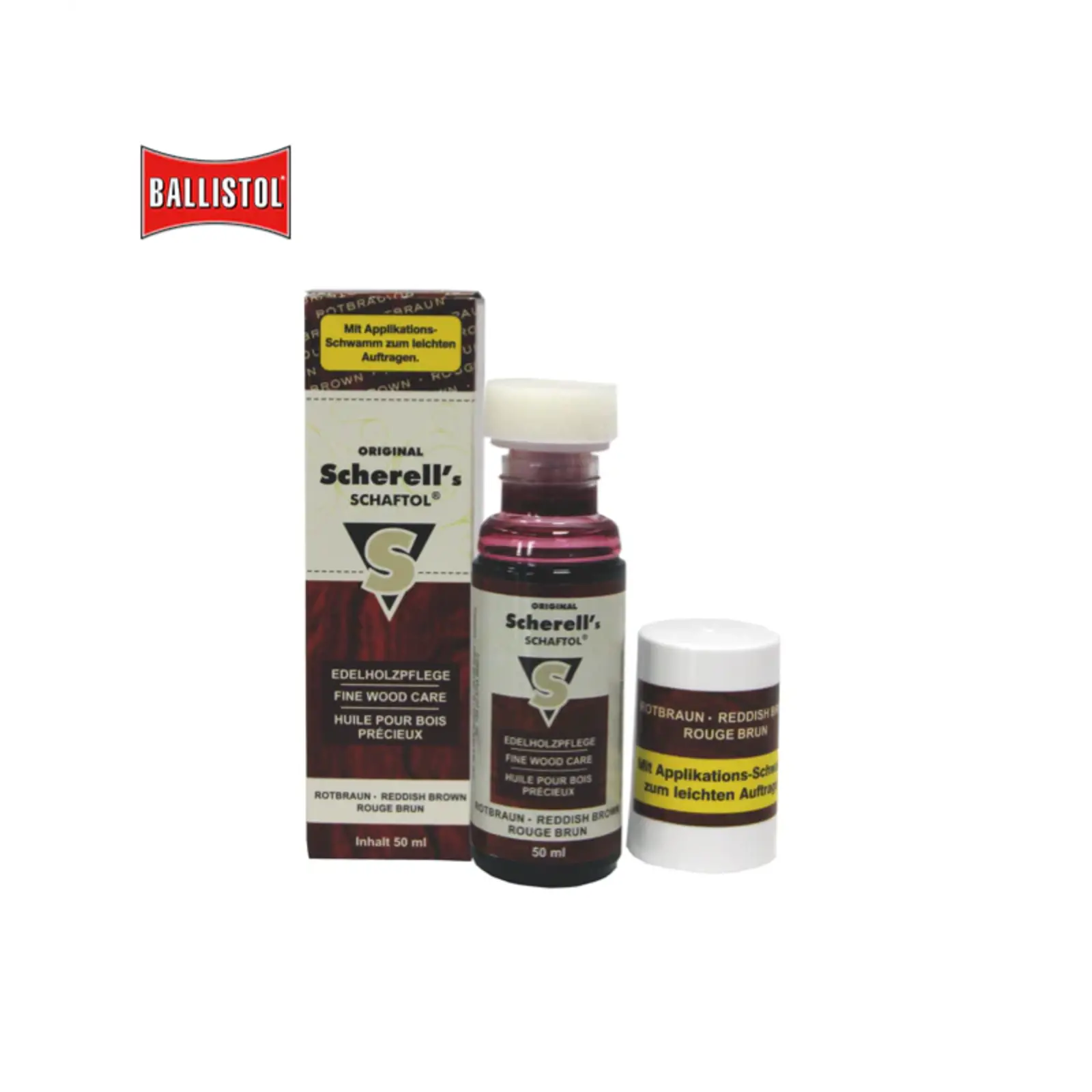 Ballistol SCHAFTOL STOCK OIL REDDISH BROWN 50ML