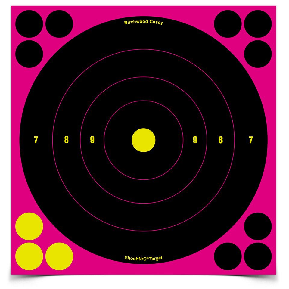Birchwood Casey BIRCHWOOD PINK BULLSEYE TARGETS 6PCS