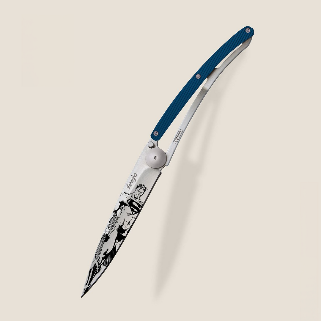 Deejo KNIFE DEEJO 37G BLUE ALUMINIUM SUPERMAN (DEE030)