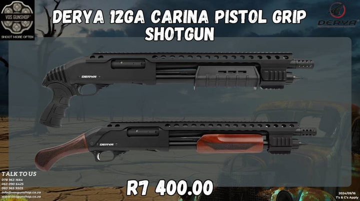 Derya Arms DERYA 12GA CARINA PUMP ACTION 14&