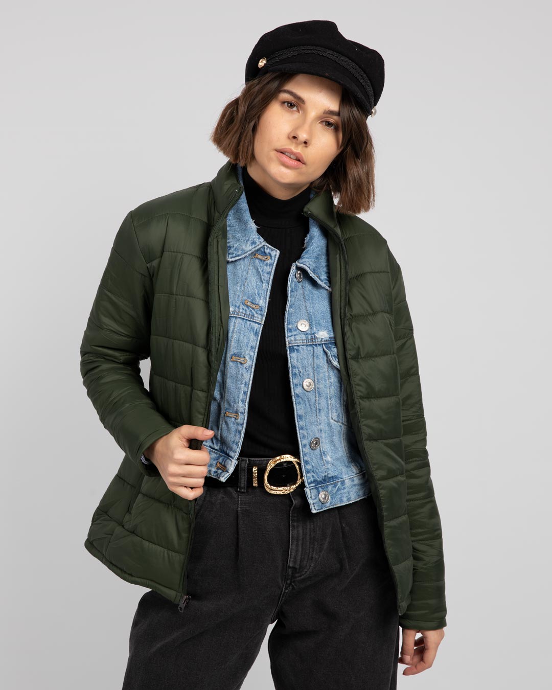 Biomorph Clothing BIOMORPH LADIES PLAIN PUFFER JACKET MED