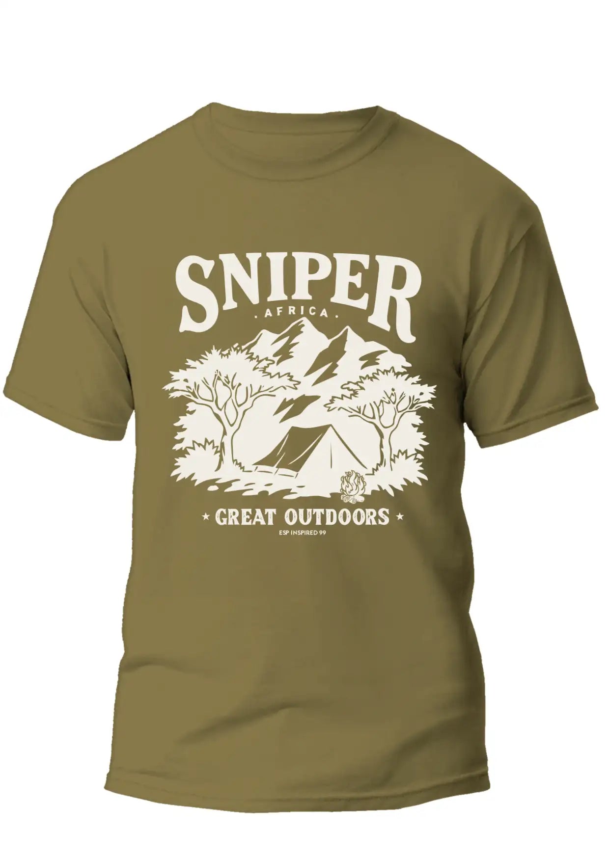 Great Outdoors Mens T - Shirt - Fatigue