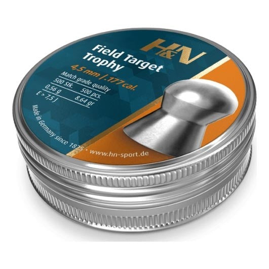 H&amp;N PELLET H&amp;N FIELD TARGET TROPHY 4.51MM 8.64GR (500) (MIN ORDER QTY:5)
