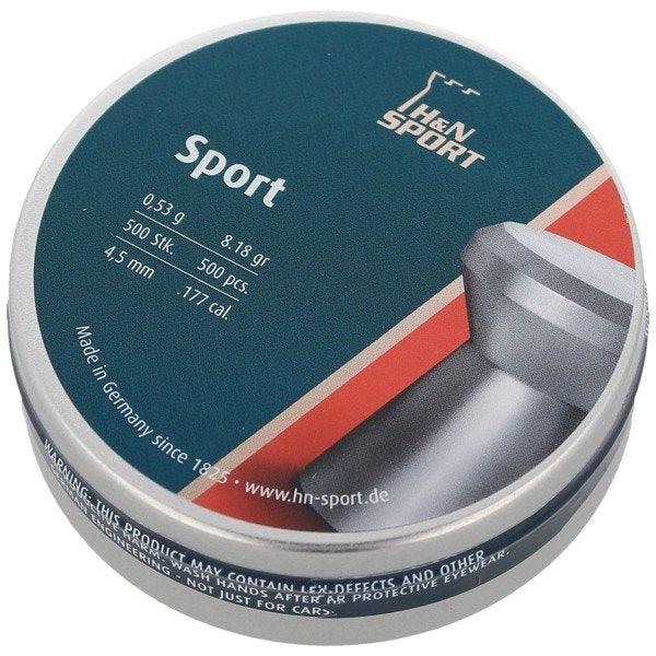H&N PELLET H&N SPORT 4.5MM 8.18GR (500) (MIN ORDER QTY:5)
