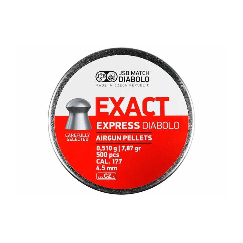 Jsb PELLET JSB EXACT EXPRESS DIABOLO 4.52MM/.177 7.87GR (500)