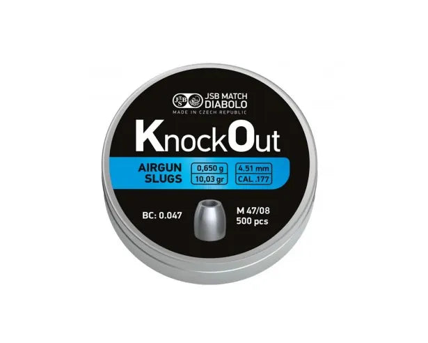 Jsb PELLET JSB KNOCKOUT SLUGS 4.51MM/.177 MK3 10.03GR (500)