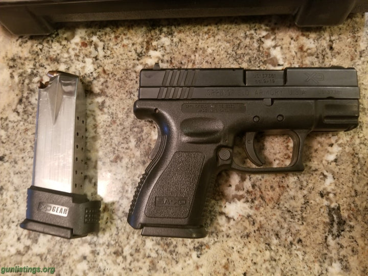 Springfield Armory PISTOL 9MM PARA SPRINGFIELD XD SUB COMPACT