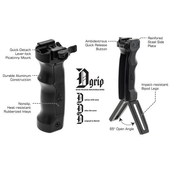 Utg D GRIP QUICK DETACH PICATINNY