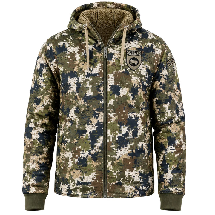 Mens Sherpa Hoody - 3D/ Pixelate