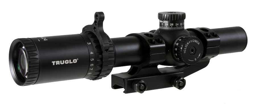 Truglo OMNIA 8 1-8X24MM TACTICAL RIFLE SCOPE + MOUNTS