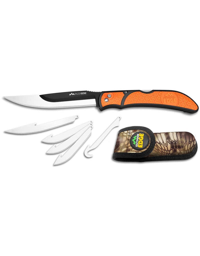 OUTDOOR EDGE RAZOR BONE 6 BLADE COMBO ORANGE