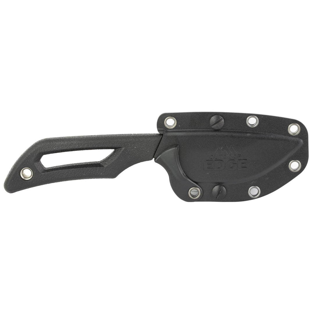 OUTDOOR EDGE PIVOT WHARNCLIFFE FIXED BLADE WITH ROTATING SHEATH ,BLACK BLADE ...