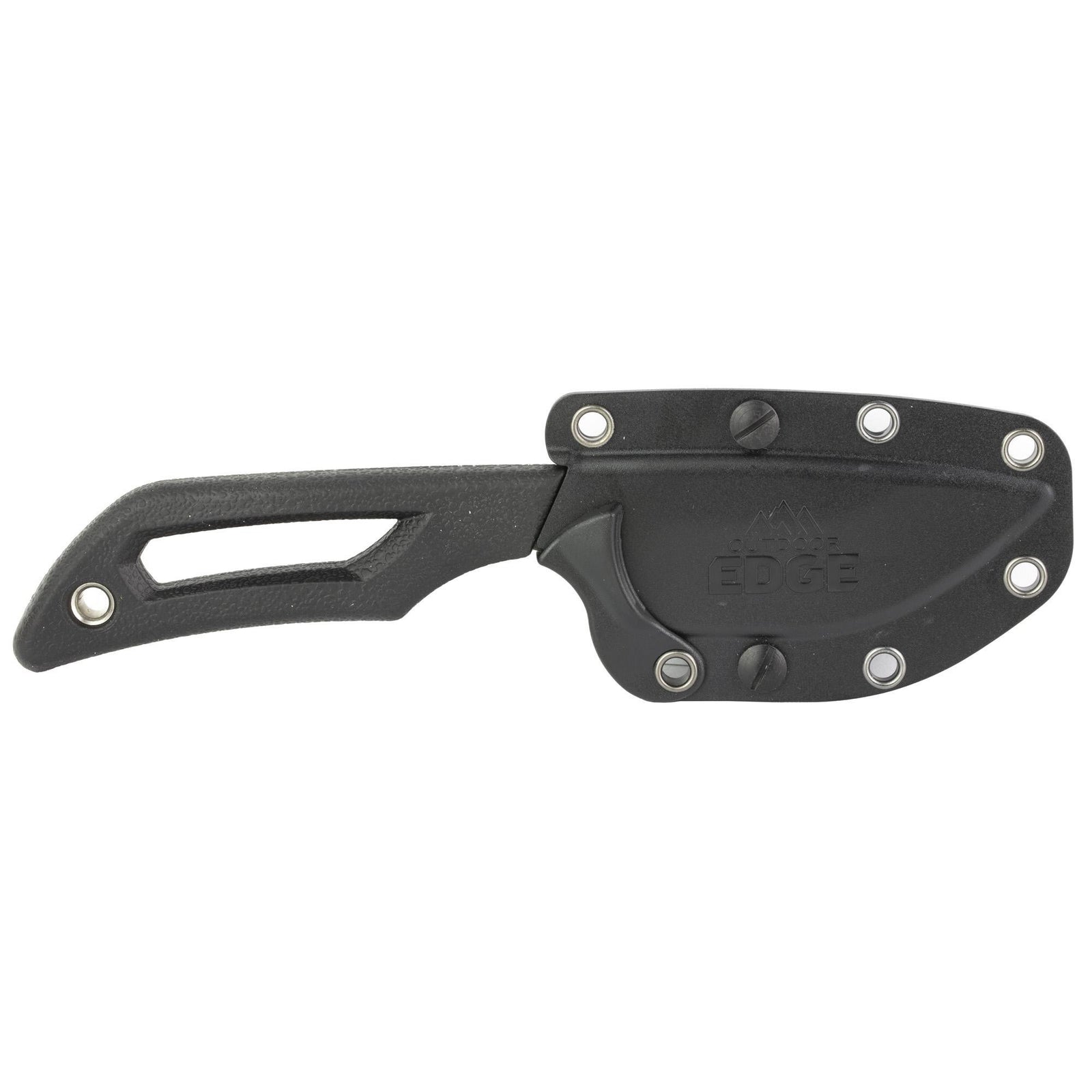 OUTDOOR EDGE PIVOT WHARNCLIFFE FIXED BLADE WITH ROTATING SHEATH ,BLACK BLADE ...