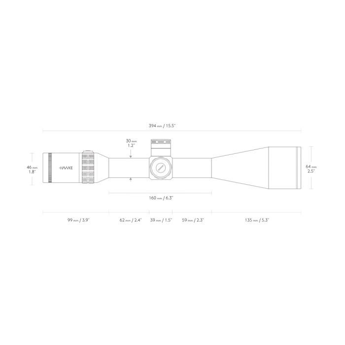 Airmax Scopes : SIDEWINDER 30 8-32X56MM IR SF VARIABLE (SR PRO II RETICLE)