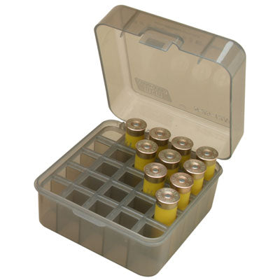 MTM Shotshell Box 25 Round Dual Gauge Smoke