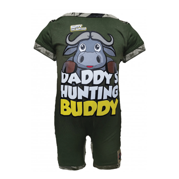 Unbrushed Fleece Boys Dad's Hunting Buddy Hoody - Navy