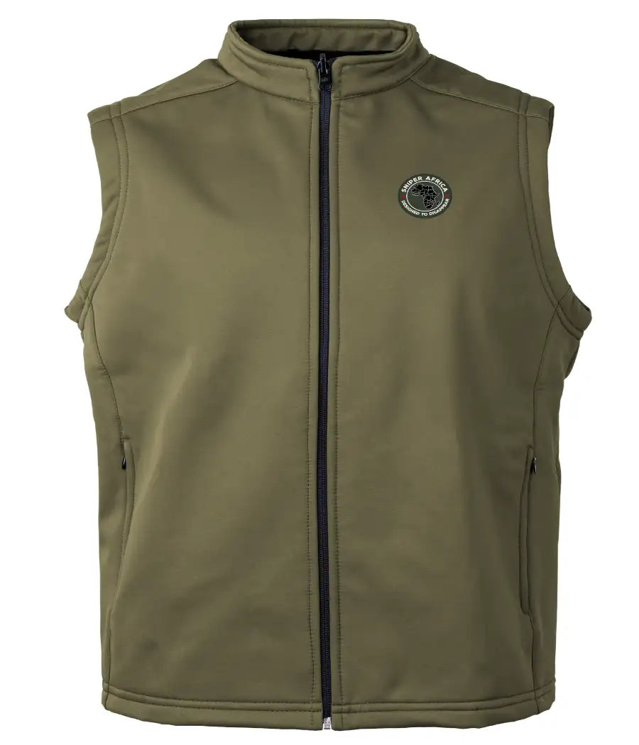 Soft Shell Bodywarmer - Black/Olive