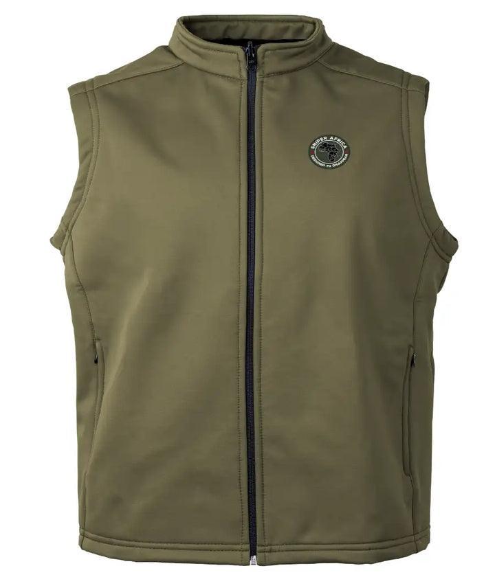 Soft Shell Bodywarmer - Black/Olive