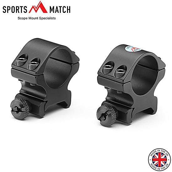Airmax Scopes : SCOPE MATCH MOUNTS WEAVER 2 PIECE (1” MEDIUM)