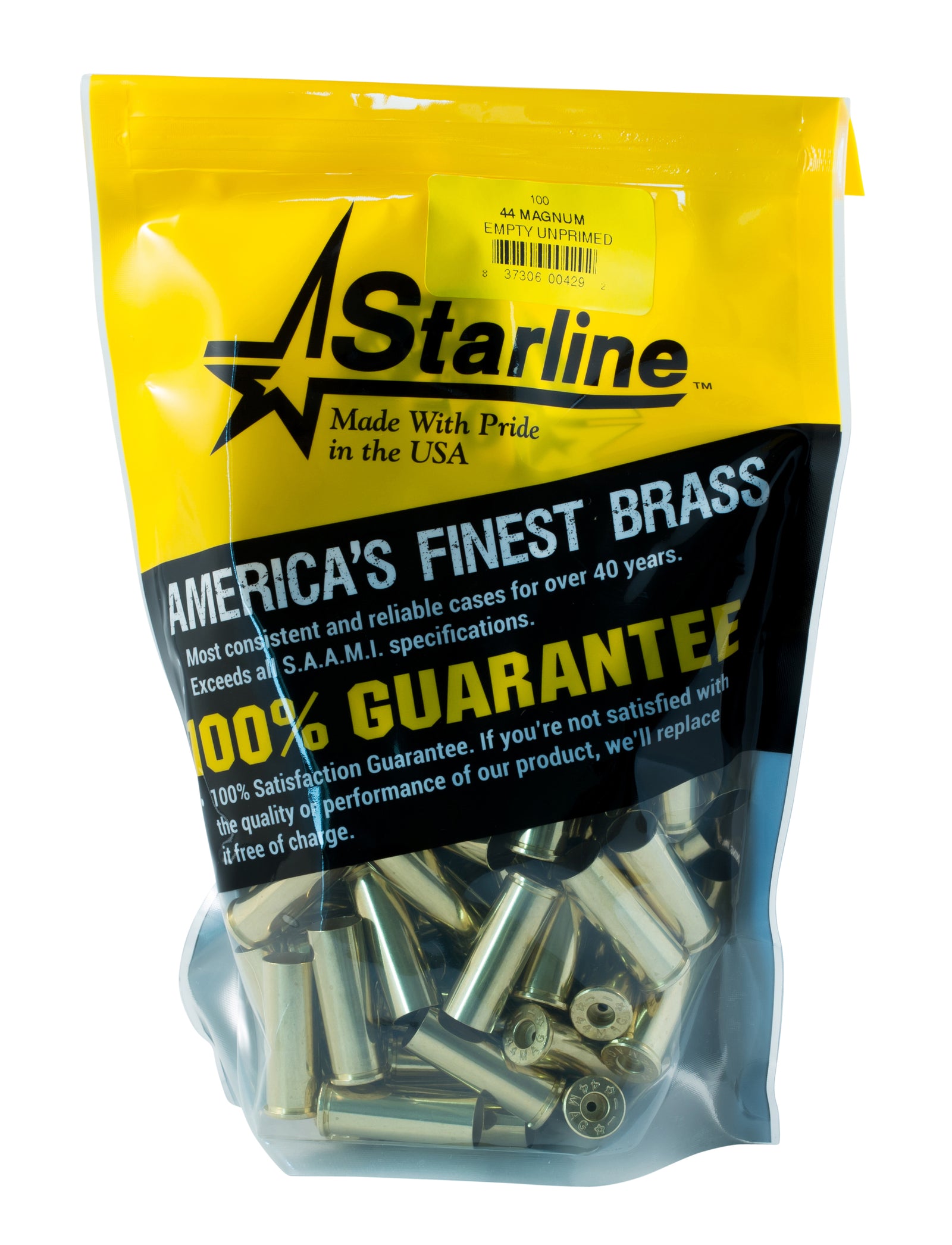 Starline Brass STARLINE 44 AUTO MAG BRASS PER 100
