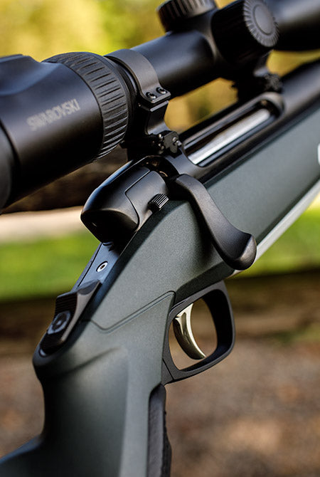 Steyr SYNTHETIC MONOBLOC STOCK GREEN WITH BROWN INLAYS
