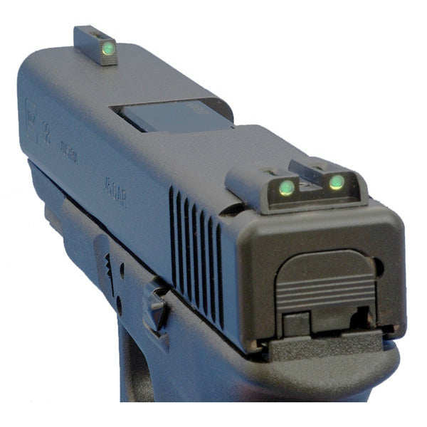 Truglo TFX GLOCK SET WHITE TRITIUM + FIBER OPTIC SIGHTS (17,17L,19,19X,22,23,24,26,2...