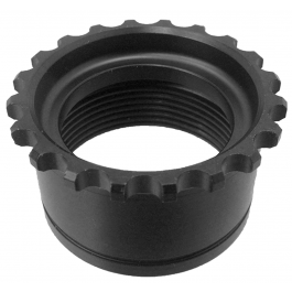 Utg STANDARD AR15 STEEL BARREL NUT, BLACK