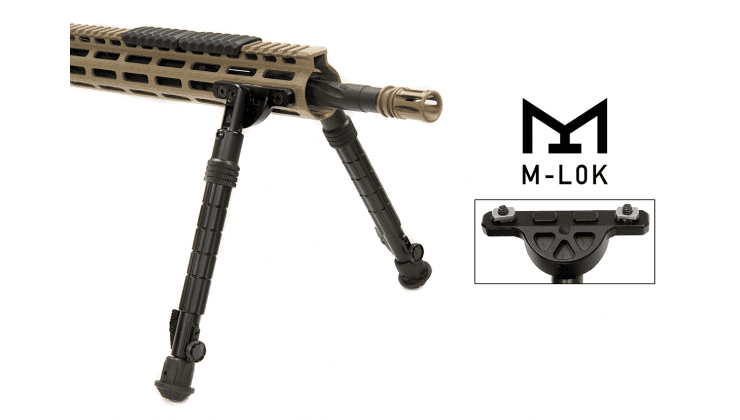 Utg RECON FLEX M-LOK BIPOD MATTE BLACK 8.0"-11.8" CENTER HEIGHT