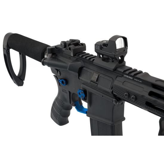 Utg AR15 AMBIDEXTROUS EXTENDED MAGAZINE RELEASE , BLUE