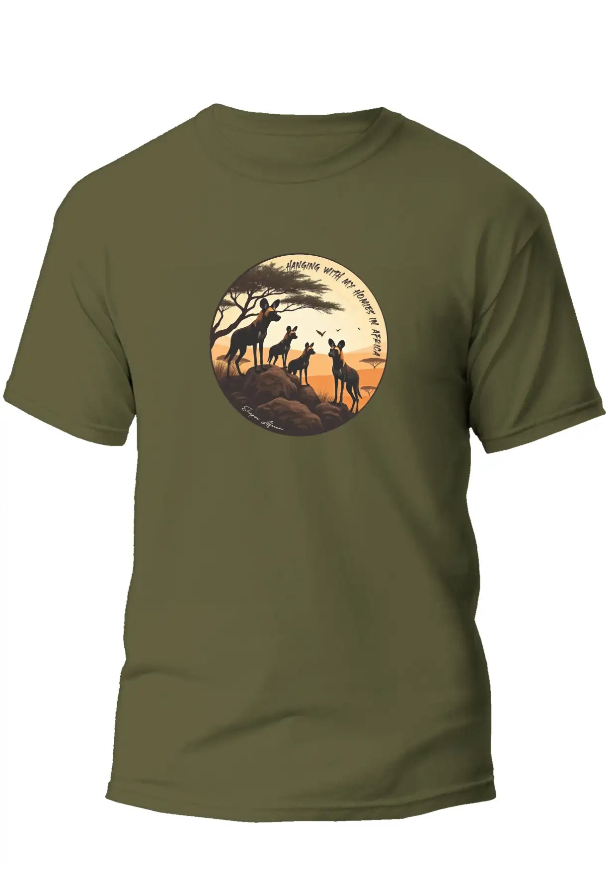 Wild Dogs Mens T -Shirt - Black